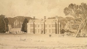 Felbrigg Hall, Norfolk, 1818 (ołówek i szare pranie na papierze) autorstwa John Sell Cotman