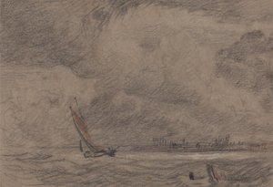 Statek rybacki u wybrzeży Yarmouth autorstwa John Sell Cotman