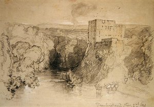 Zamek Framlingham autorstwa John Sell Cotman