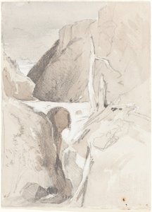 Wąwóz z pniami autorstwa John Sell Cotman