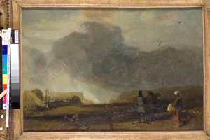 Krajobraz w Normandii (olej na płótnie) autorstwa John Sell Cotman