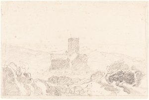 Krajobraz z Kościołem autorstwa John Sell Cotman