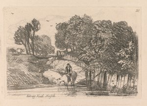 Liber Studiorum: Płyta 20, Felbrigg Heath, Norfolk autorstwa John Sell Cotman