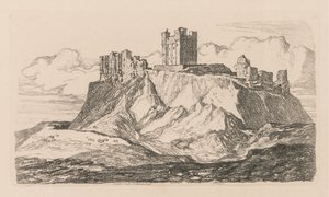 Księga Studiów: Tablica 30, Zamek Bambro, Northumberland autorstwa John Sell Cotman