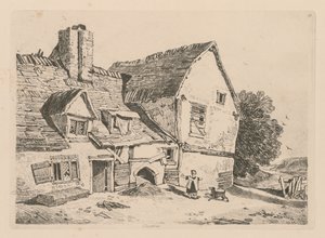 Liber Studiorum: Tablica 38, Widok na Deptford, 1838 autorstwa John Sell Cotman