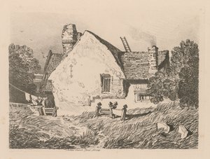 Liber Studiorum: Tablica 39, Widok na Ashdted, Surrey autorstwa John Sell Cotman