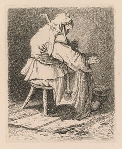 Liber Studiorum: Tablica 44, Szkic wg Rembrandta, 1838. autorstwa John Sell Cotman