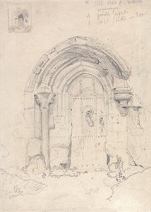 Ganek kościoła Stratton Saint Mary