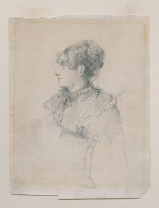 Portret pani Parr(?), siostry pani John Sell Cotman, zwany „Portret pani JS Cotman”, c.1815 (grafit i kreda na papierze) autorstwa John Sell Cotman