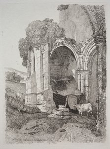 Opactwo Rievaulx, Yorkshire autorstwa John Sell Cotman