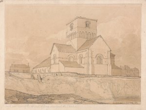 Południowo-wschodni widok kościoła Lery, niedaleko Pont-de-l
