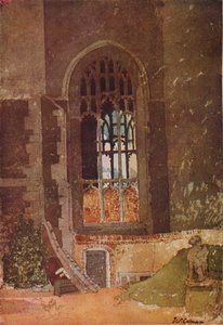 Okno między St. Andrews Hall a holenderskim kościołem, Norwich, c1908 autorstwa John Sell Cotman