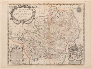 Mapa Hertfordshire