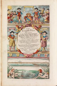 Pierwsza książka angielskiego pilota: opis nawigacji północnej, ok. 1671 r. (papier) autorstwa John Seller