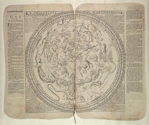 Gwiezdny zodiak, którego granice wyznaczają widoczne ścieżki wszystkich planet - autor John Seller, hydrograf najpogodniejszego króla.