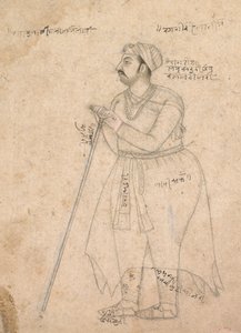 Portret Maharajy Rai Singha z Bikanera (panujący 1574-1612) autorstwa John Seymour
