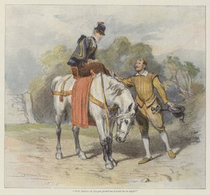 Serce Denise (chromolitho) autorstwa John Seymour Lucas