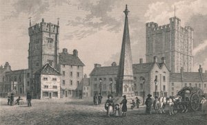 Market Place Richmond, Kościół Świętej Trójcy i Zamek Richmond, 1831