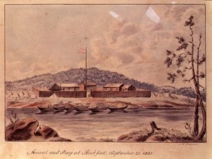 Przyjazd i pobyt w Rockfort, 1821 (toaleta na papierze)