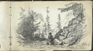 Krajobraz alpejski, Oetztal, Austria autorstwa John Singer Sargent