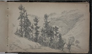 Krajobraz alpejski, Zell am See, Austria autorstwa John Singer Sargent