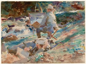 Artysta przy sztalugach autorstwa John Singer Sargent