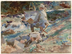 Artysta przy sztalugach autorstwa John Singer Sargent
