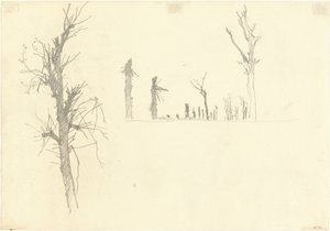 Zdewastowane Drzewa [verso], 1918. autorstwa John Singer Sargent