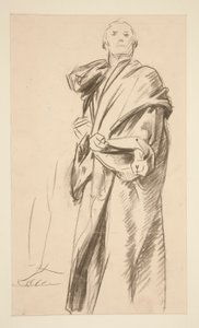 Drapowana stojąca postać autorstwa John Singer Sargent