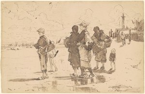 Wyprawa na ryby lub wyprawa na ryby autorstwa John Singer Sargent
