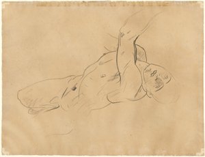 Spadający mężczyzna nago [verso] autorstwa John Singer Sargent