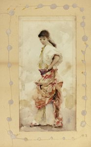Dziewczyna w stroju hiszpańskim, przed 1880 r. autorstwa John Singer Sargent