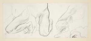 Klęczące postacie autorstwa John Singer Sargent