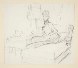 Pani przy stoliku do herbaty autorstwa John Singer Sargent