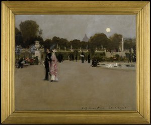 Ogród Luksemburski o zmierzchu autorstwa John Singer Sargent