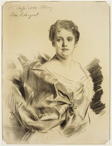Miss Susan Strong, na przełomie XIX i XX wieku (węgiel na papierze kremowym) autorstwa John Singer Sargent