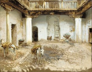 Dziedziniec Maurów, 1913 autorstwa John Singer Sargent