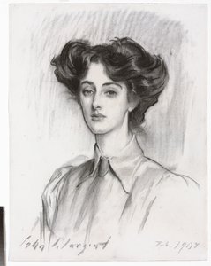 Portret lady Elsie Meyer, luty 1908 autorstwa John Singer Sargent