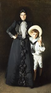 Portret pani Edward L. Davis i jej syna, Livingstona Davisa autorstwa John Singer Sargent