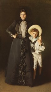 Portret pani Edward L. Davis i jej syna, Livingston Davis, 1890