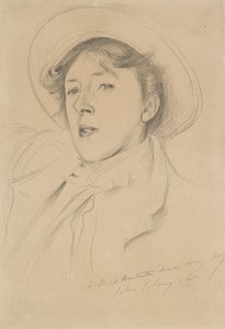 Portret Vernona Lee, 1889 autorstwa John Singer Sargent