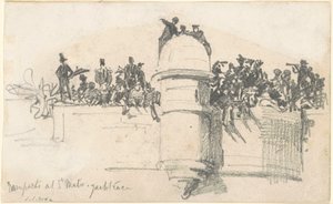 Mury obronne w St. Malo — wyścig jachtów autorstwa John Singer Sargent