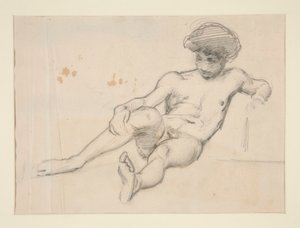 Leżąca naga figura autorstwa John Singer Sargent