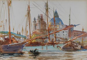 Santa Maria della Salute w Wenecji, ok. 1904-1906. autorstwa John Singer Sargent