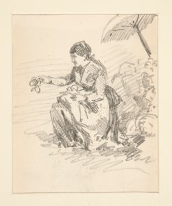 Siedząca postać kobiety autorstwa John Singer Sargent
