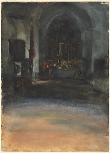 Wnętrze kościoła hiszpańskiego autorstwa John Singer Sargent