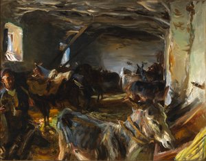 Stajnia w Cuenca, 1903. autorstwa John Singer Sargent
