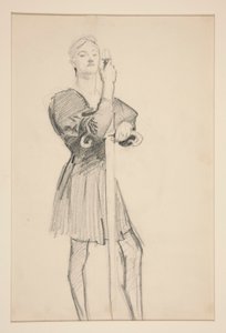 Stojąca postać z włócznią autorstwa John Singer Sargent