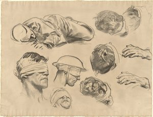 Studia dla „Zagazowanych” autorstwa John Singer Sargent