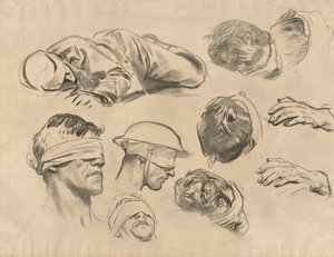 Studia dla zagazowanych, 1918-1919. autorstwa John Singer Sargent